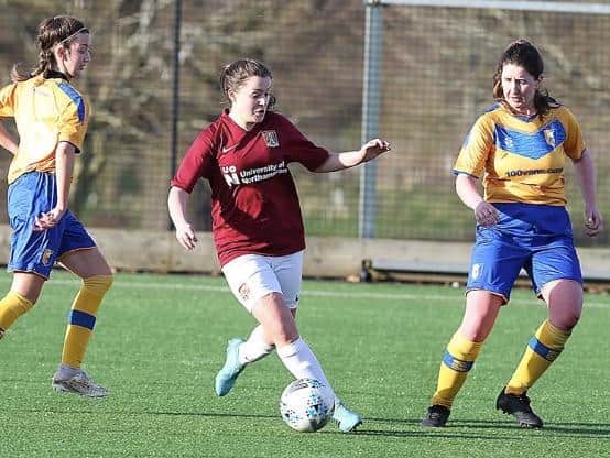 Cobblers ladies in action.