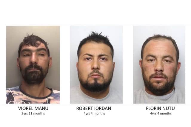Manu, Iordan and Nutu were jailed for a total of 11 years.