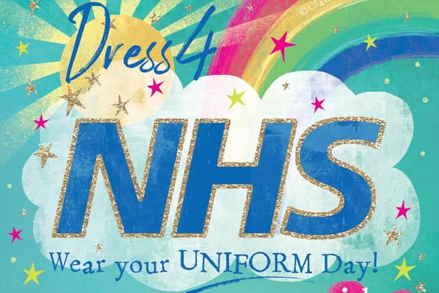 The school is asking children at home and the few who are still attending school to wear their uniform to show support for nurses and doctors.