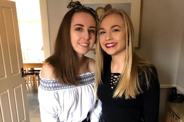 Bethan (left) and Holly Botterill have set up a 'good news' newsletter