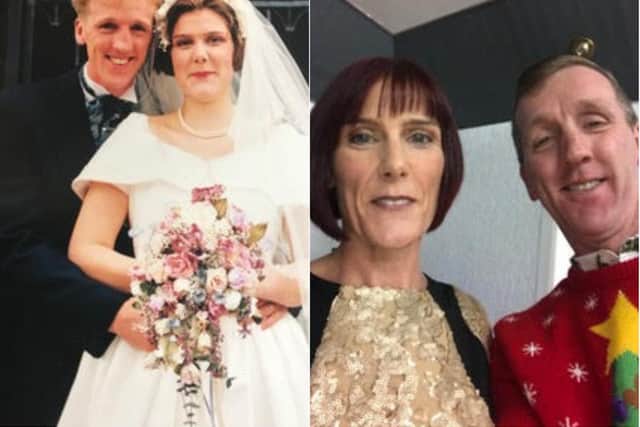 Michael and Rebecca Hollowell are celebrating 25 years of marriage after meeting through the Chron and Echo.