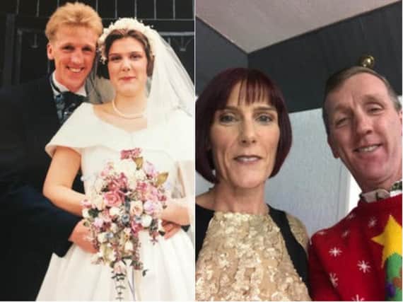 Michael and Rebecca Hollowell are celebrating 25 years of marriage after meeting through the Chron and Echo.