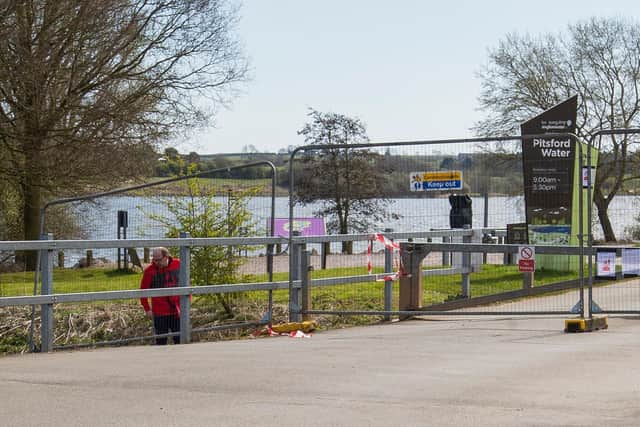Fences at Pitsford Reservoir did not stop everyone from getting in to the picnic site on Sunday Photo: Leila Coker