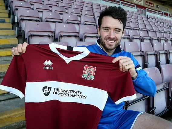 Brendan Moloney signed a three-and-a-half-year contract in February 2015, just a month after joining the Cobblers on a short-term loan deal.