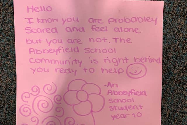 Another heart-felt letter from a pupil.