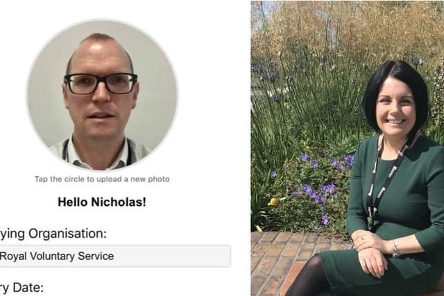 Nick Allen (left) and Becky Bradshaw (right), who both work at the University of Northampton, are now volunteering for the NHS.