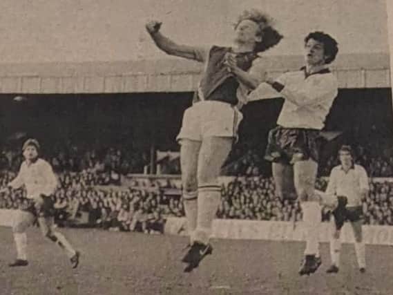 Action from the Cobblers' clash with Aston Villa back in 1982