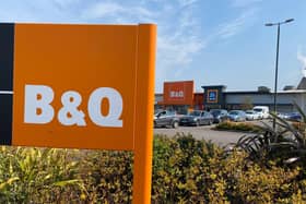 Cars queuing at B&Q in Northampton on Saturday (April 11). Photo: Leila Coker