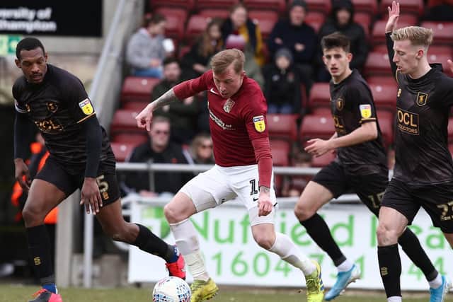 The Cobblers haven't played since losing 2-1 to Mansfield Town on March 7