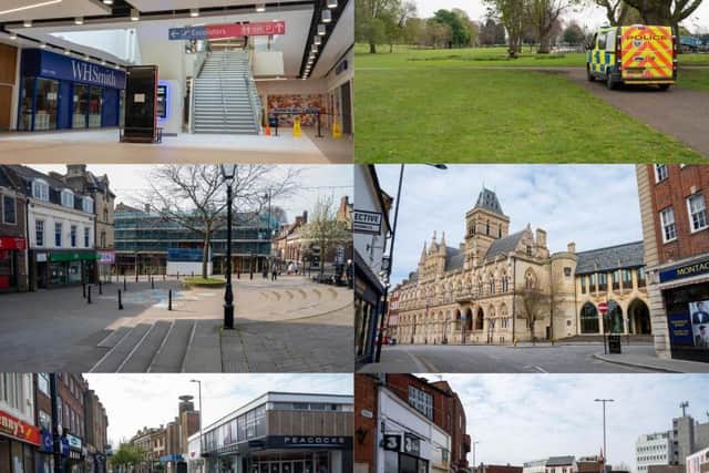 Officers are still finding plenty of empty streets, shops and park around the county