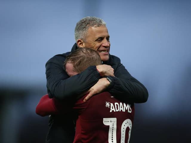 Nicky Adams is full of praise for the way the club have supported players and staff during the coronavirus crisis, including manager Keith Curle.