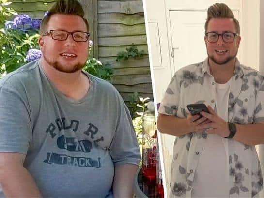 Before and after, Matt Vaughan