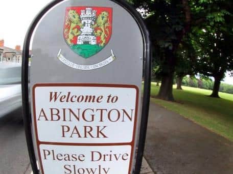 The man was seen exposing himself in Abington Park