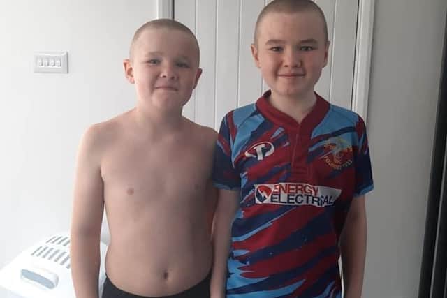 Oli (aged 11) and Alfie (aged 9) White - the brothers who inspired this campaign.