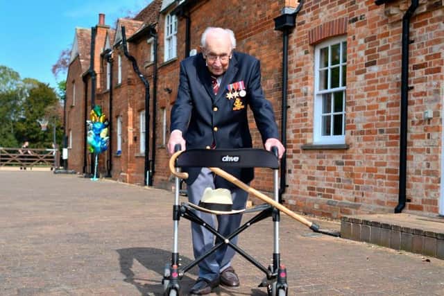 Captain Tom Moore, 99, has raised more than 27m for NHS charities.