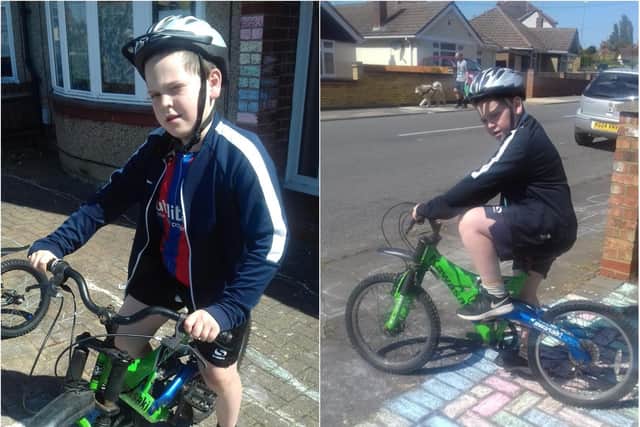 Aidan Hoedemaker is cycling every day until his birthday in May to help raise money for the Hope Centre.