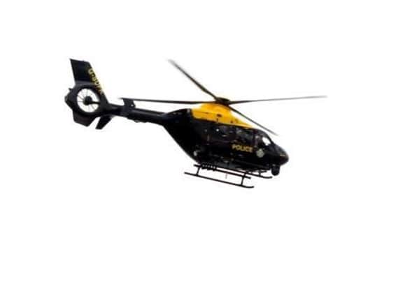 The police helicopter was seen in Northampton today.