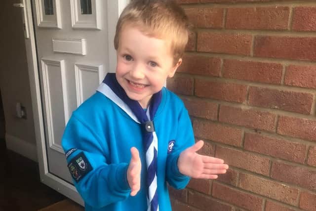 Beaver, Archie, belongs to the 2nd Broughton Scouts.