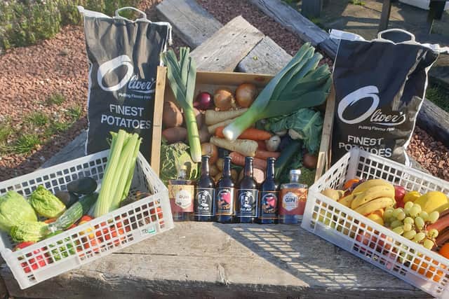 A selection of the groceries available at The Old Talbot pub in Potterspury
