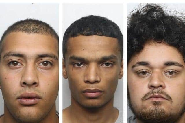 From left to right: Sifean Ghilani, Levar Thomas, Tristan Patel