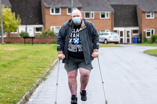 Give Graham a clap if you see him outside on your walk. Pictures by Kirsty Edmonds.