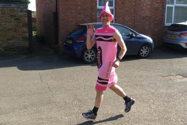 Racers have put their fancy dress outfits on to cross the finish line.