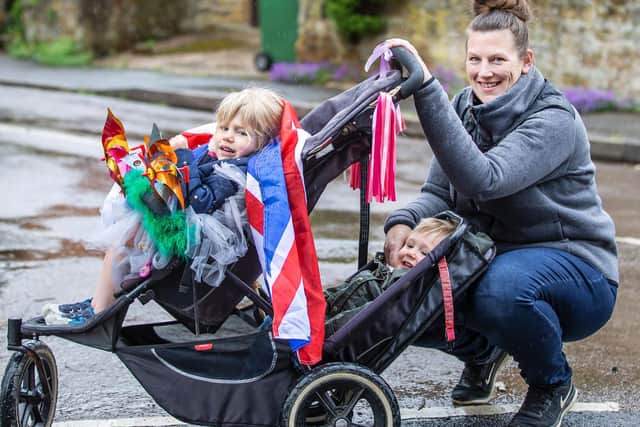 Kate Gardener pictured with her children, Emily and Teddy. Pictures by Kirsty Edmonds.