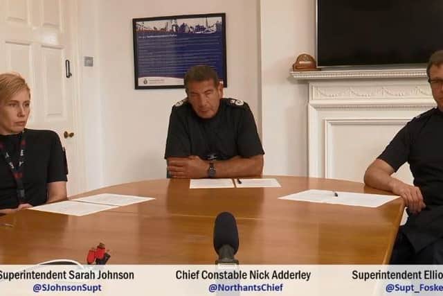 Police chief Nick Adderley hosts on of his Facebook Q&As