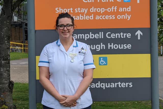 University of Northampton student Hannah has stepped up to work on the frontlines during the coronavirus pandemic.