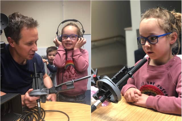 Six-year-old Amelie narrated a short film her parents produced about village life in lockdown.