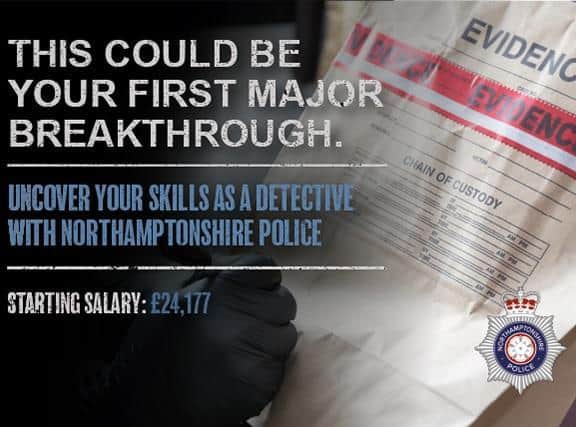 Northamtonshire Police are offering would-be detectives a new route into the force