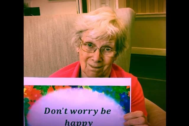 A still from Ashurst Mews Care Home's heart-warming video