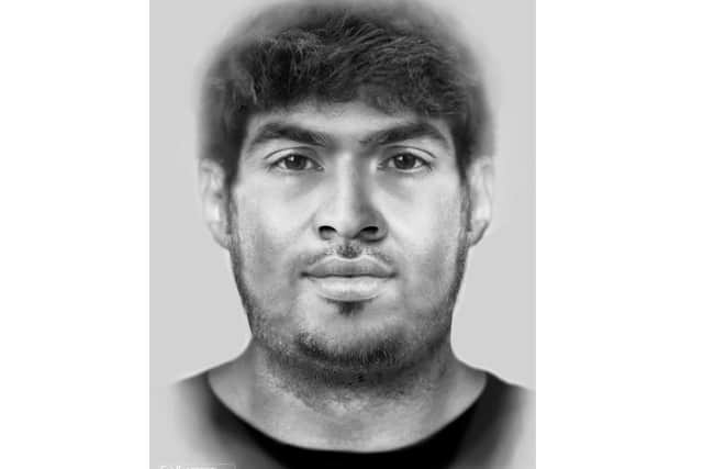Experts produced this e-fit of a man who died on the M1 in November