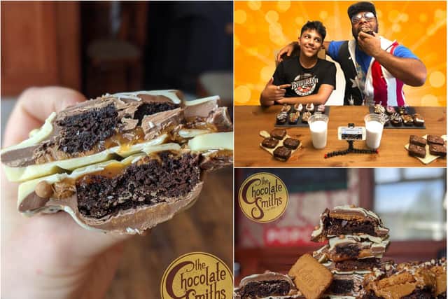 Northampton's John and Leo have been launched a collab Biscoff bar with The Chocolate Smiths.