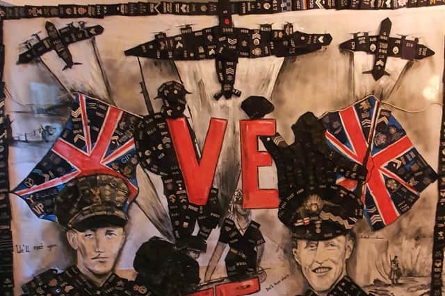 Sam Bailey has created another mural to celebrate VE Day.