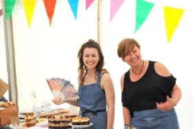 Fay (pictured left) will be putting a smile on dozens of faces this Friday as the country gears up to celebrate VE Day.