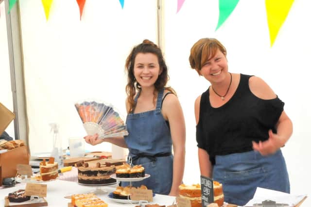 Fay (pictured left) will be putting a smile on dozens of faces this Friday as the country gears up to celebrate VE Day.