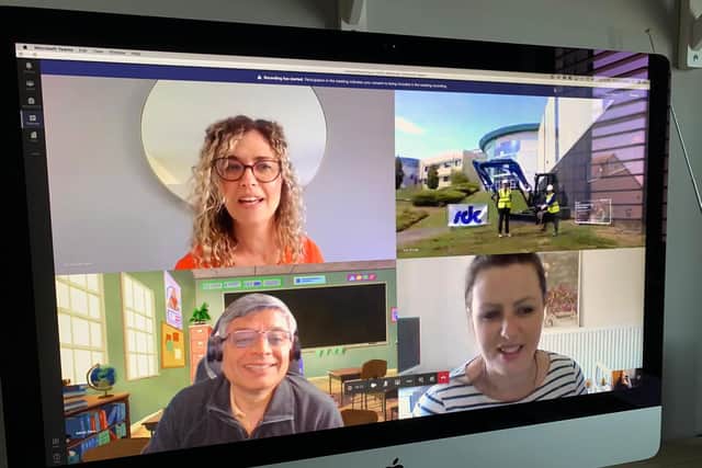 Those involved in the project got to witness the ground-breaking on Microsoft Teams