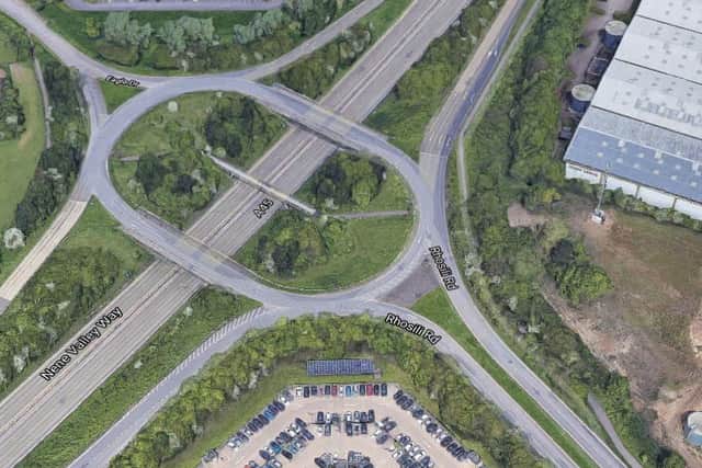 The eastbound entry slip road was closed at Brackmills on the A45 on Thursday morning