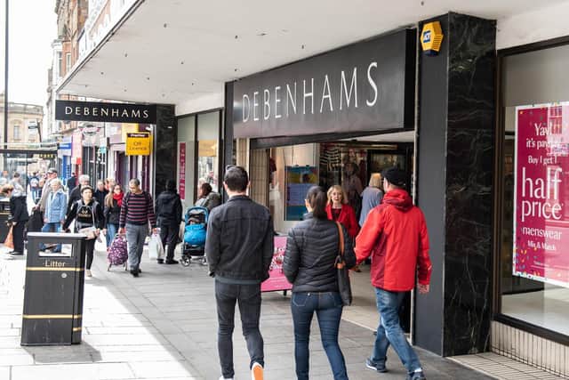 Debenhams has been a name in Northampton's Drapery since 1973