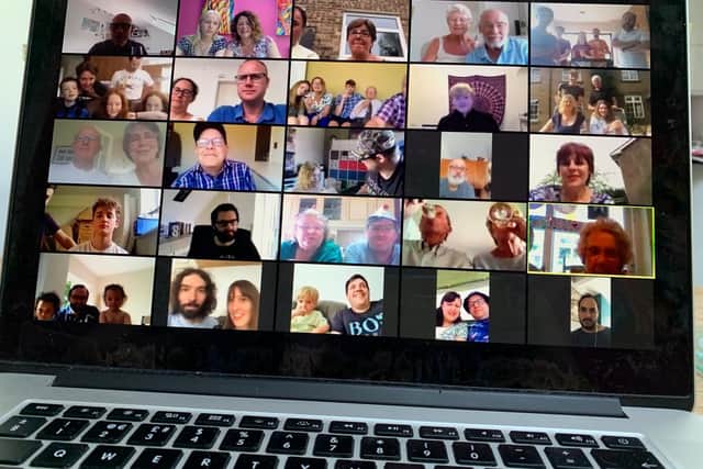 60 of Dorothy's loved ones - who should have been at her birthday party - logged in on Zoom to wish her a happy birthday on Saturday.