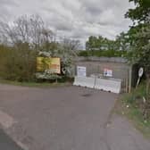 The former recycling centre site is now acting as a mortuary