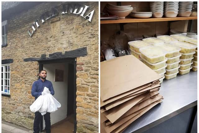 Little India served up more than 80 chicken biriyanis for the volunteers of Earls Barton.