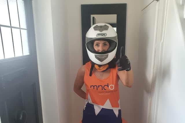 Teresa's first outfit was inspired by The Stig, known from Top Gear.
