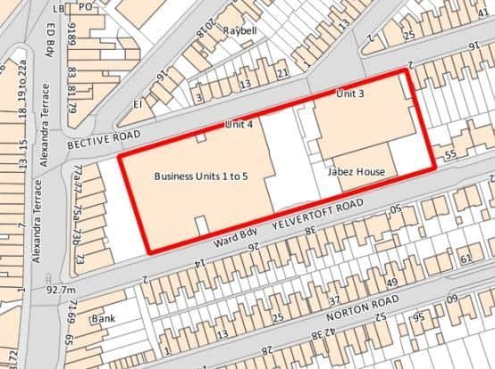 Planning papers show the site that will be redeveloped.