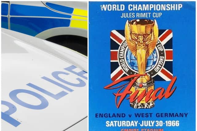 Police are hunting thieves who stole jewellery and a 1966 World Cup final programme in Duston