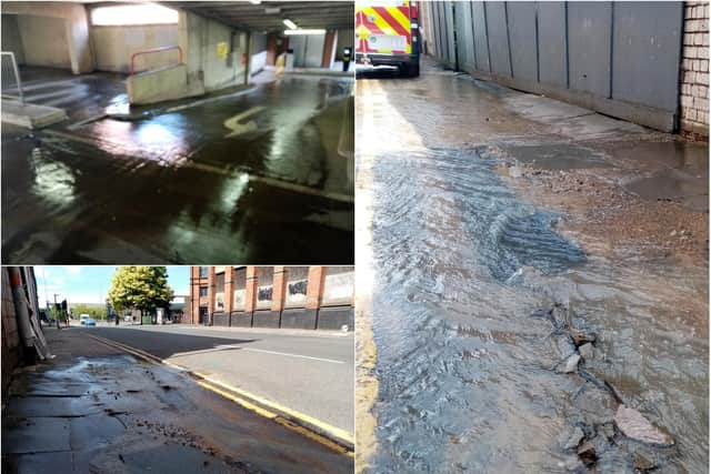 A mains water pipe has sprung a leak on St Michael's Road.