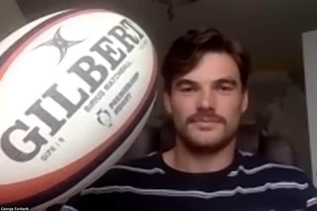 Saints star George Furbank is still helping young rugby players even during lockdown.