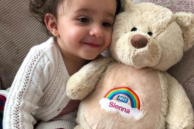 A personalised rainbow bear has been released to raise money for NHS charities.