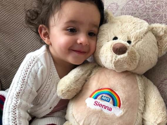A personalised rainbow bear has been released to raise money for NHS charities.